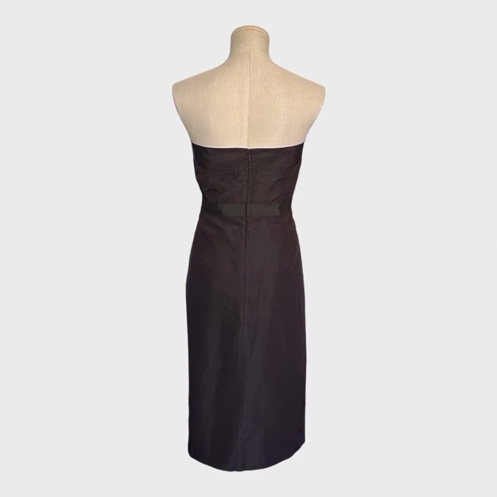 NWT J Crew Tall Emma Silk Faille Strapless Midi Dress